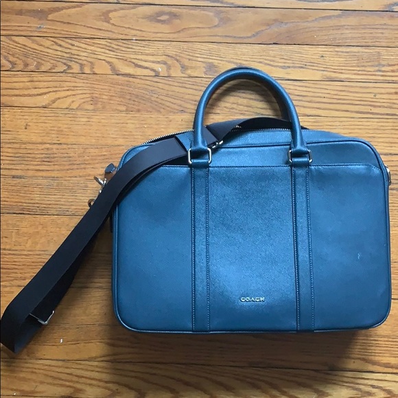 Navy Coach Messenger Bag